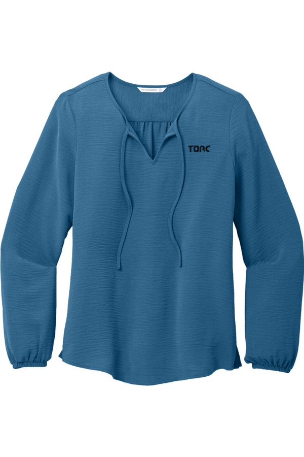 Torc: Ladies Textured Crepe Blouse