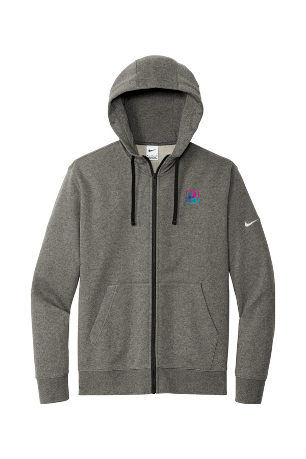 KlariVis: Nike ADULT Fleece Full-Zip Hoodie (with Sleeve Logo)