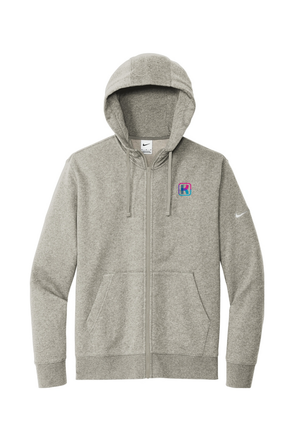 KlariVis: Nike ADULT Fleece Full-Zip Hoodie (with Sleeve Logo)