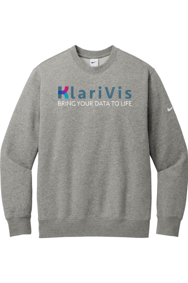 KlariVis: Nike ADULT Club Fleece Sleeve Swoosh Crew