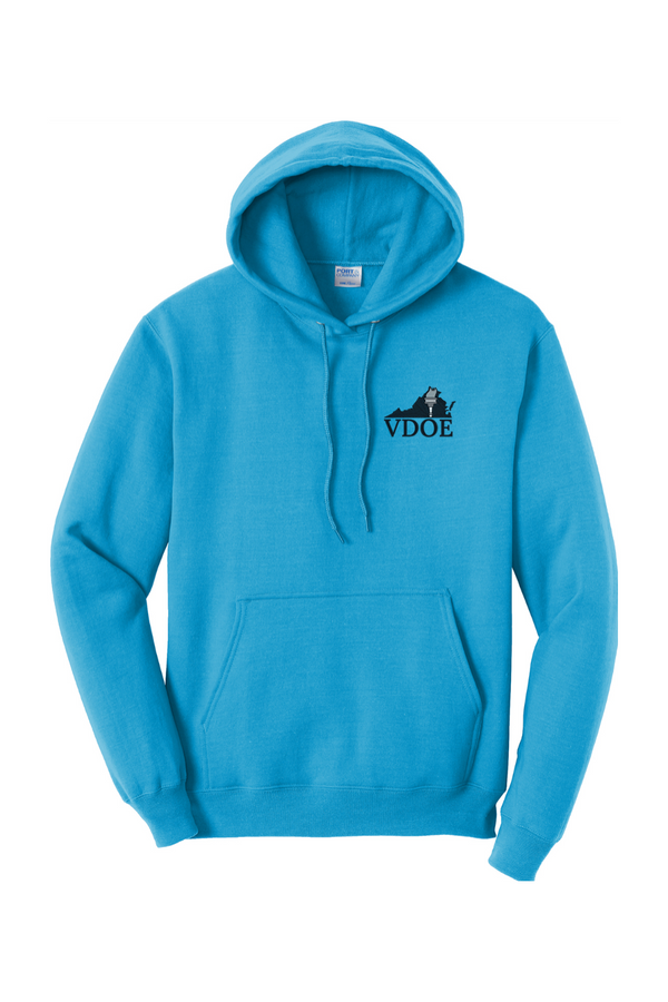 VDOE: ADULT Neon Fleece Pullover Hooded Sweatshirt