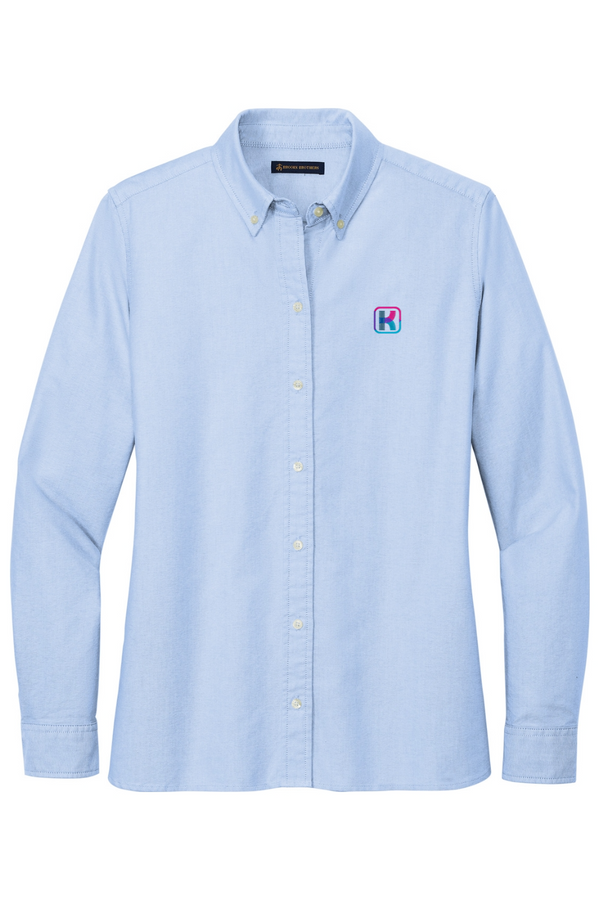KlariVis: Brooks Brothers Women's Casual Oxford Cloth Shirt (with Sleeve Logo)