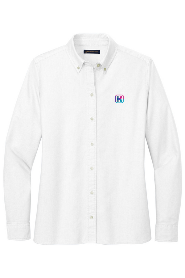 KlariVis: Brooks Brothers Women's Casual Oxford Cloth Shirt (with Sleeve Logo)
