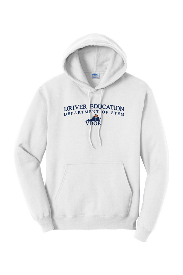 VDOE Driver Ed: ADULT Hooded Sweatshirt (FullFront Embroidery)