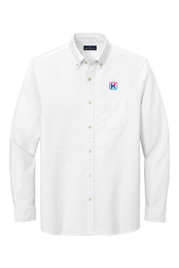 KlariVis: Brooks Brothers ADULT Casual Oxford Cloth Shirt (with Sleeve Logo)