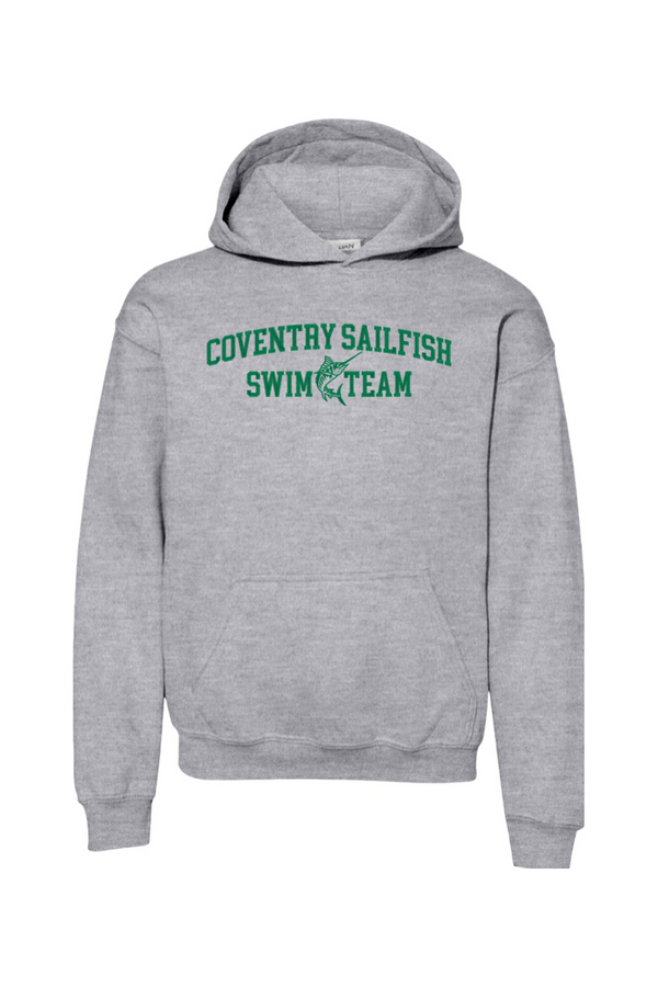 Coventry Sailfish: YOUTH Heavy Hooded Sweatshirt (FullFront Embroidery)
