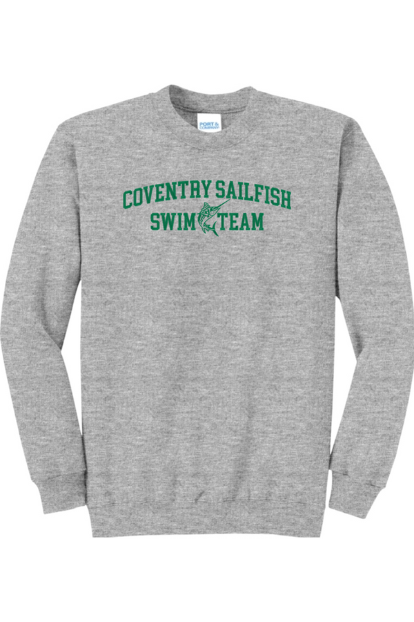 Coventry Sailfish: ADULT Fleece Crewneck Sweatshirt (FullFront Embroidery)