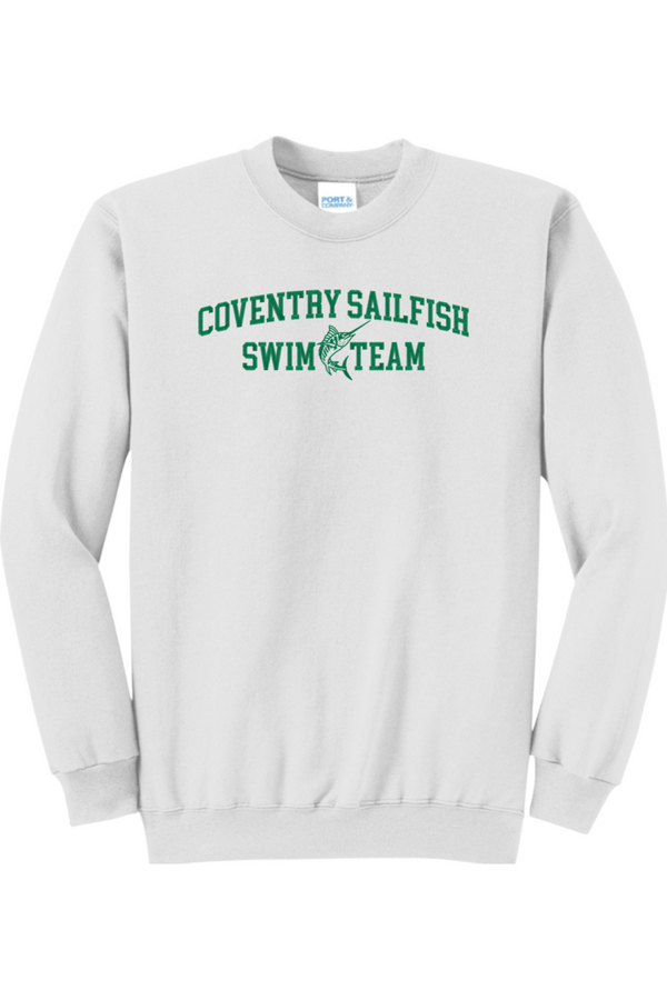 Coventry Sailfish: ADULT Fleece Crewneck Sweatshirt (FullFront Embroidery)