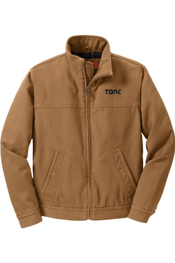 Torc: ADULT Washed Duck Cloth Flannel-Lined Work Jacket