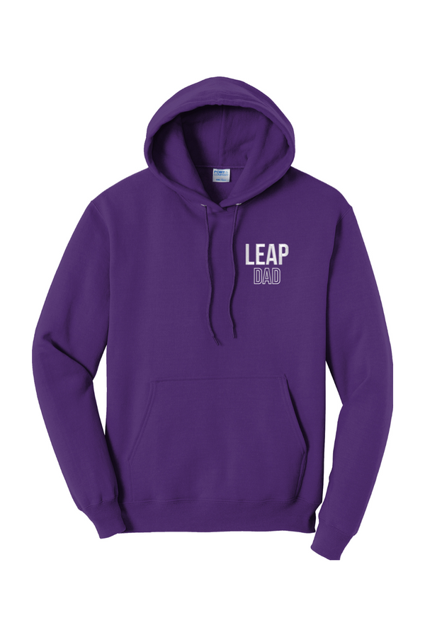 Leap Dad: ADULT Classic Fleece Pullover Hooded Sweatshirt