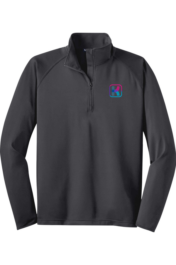 KlariVis: ADULT Sport-Wick Stretch 1/2-Zip Pullover (with Sleeve Logo)