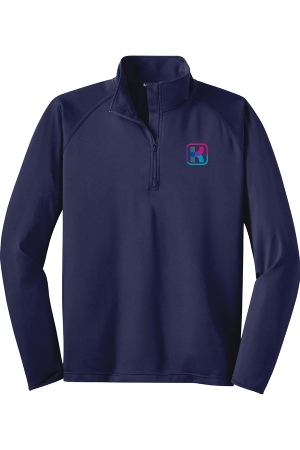 KlariVis: ADULT Sport-Wick Stretch 1/2-Zip Pullover (with Sleeve Logo)