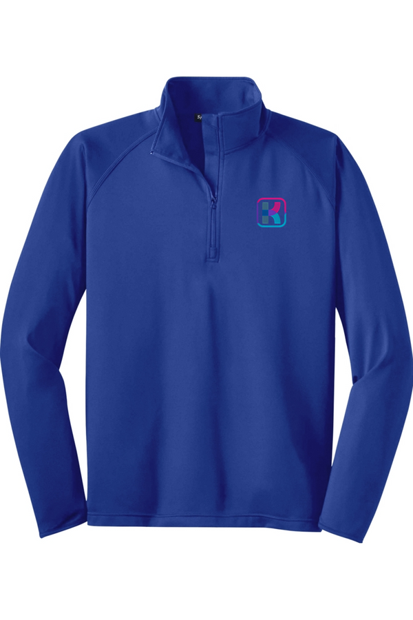 KlariVis: ADULT Sport-Wick Stretch 1/2-Zip Pullover (with Sleeve Logo)