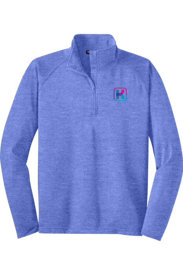 KlariVis: ADULT Sport-Wick Stretch 1/2-Zip Pullover (with Sleeve Logo)
