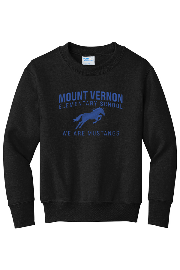 MVES: YOUTH Fleece Crewneck Sweatshirt (FullFront Embroidery)