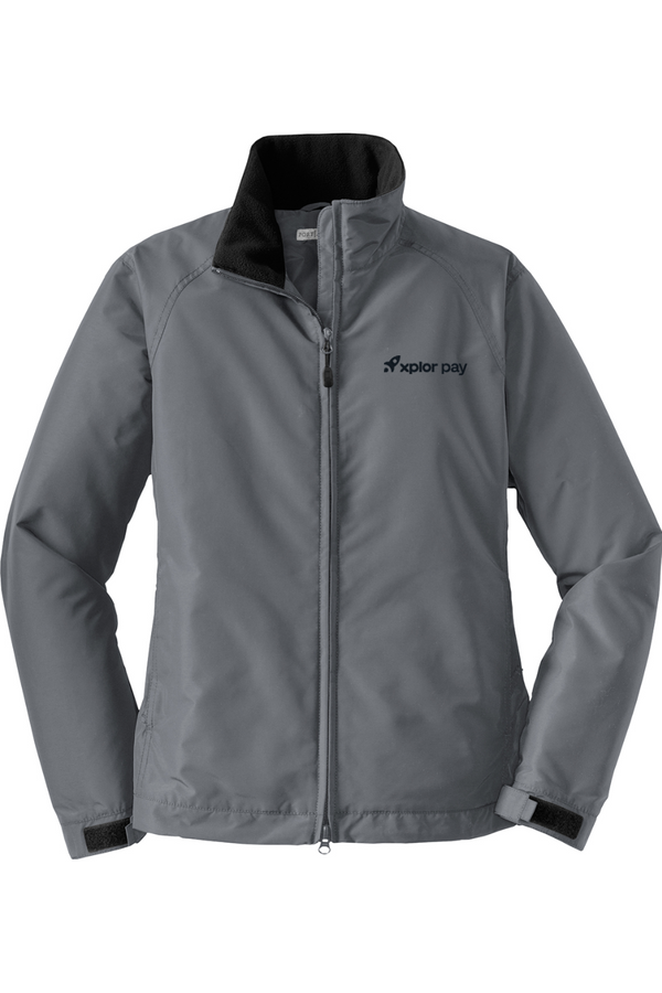 Xplor Pay: LADIES Fleece-Lined Nylon Shell Jacket (Embroidered)