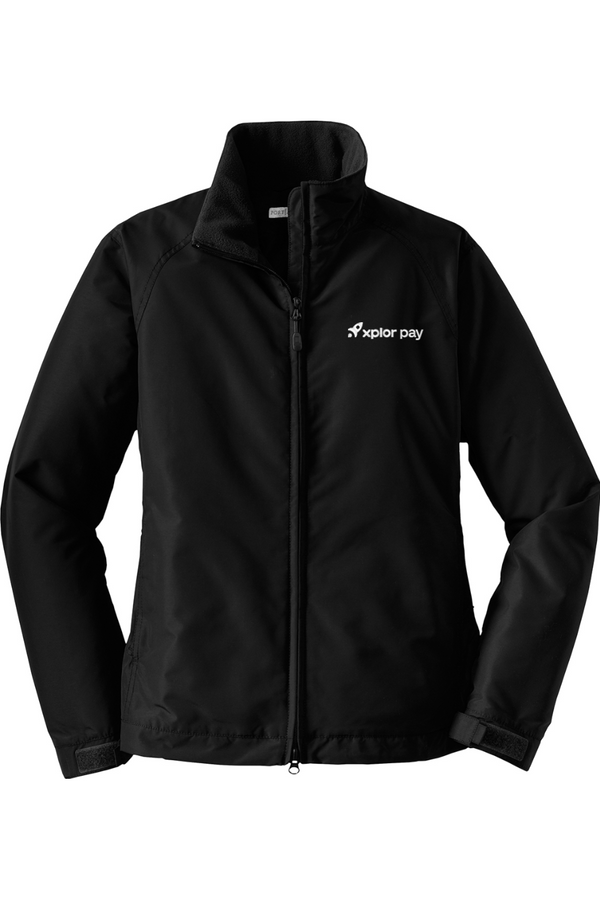 Xplor Pay: LADIES Fleece-Lined Nylon Shell Jacket (Embroidered)