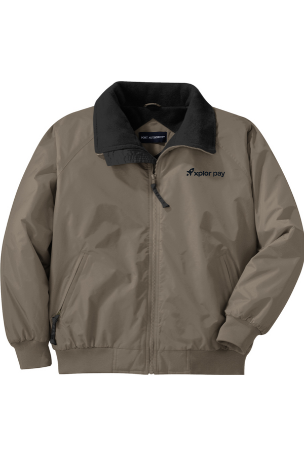 Xplor Pay: ADULT Fleece-Lined Nylon Shell Jacket (Embroidered)