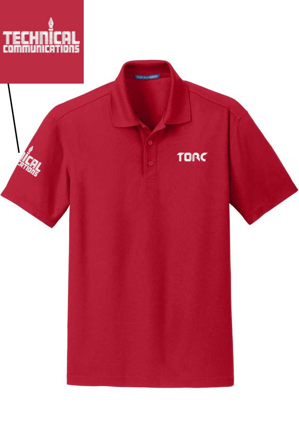 Torc Tech Comm: ADULT Dry-Wick Grid-Texture Performance Polo (Embroidered)