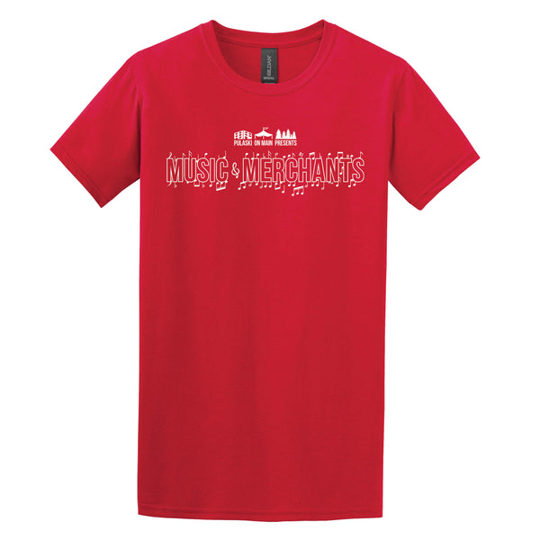 Music and Merchants: Unisex SoftStyle Printed T