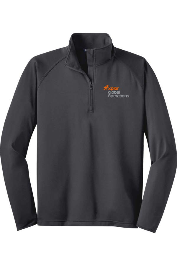 Xplor Global Ops: ADULT Sport-Wick Stretch 1/2-Zip Pullover (Embroidered)
