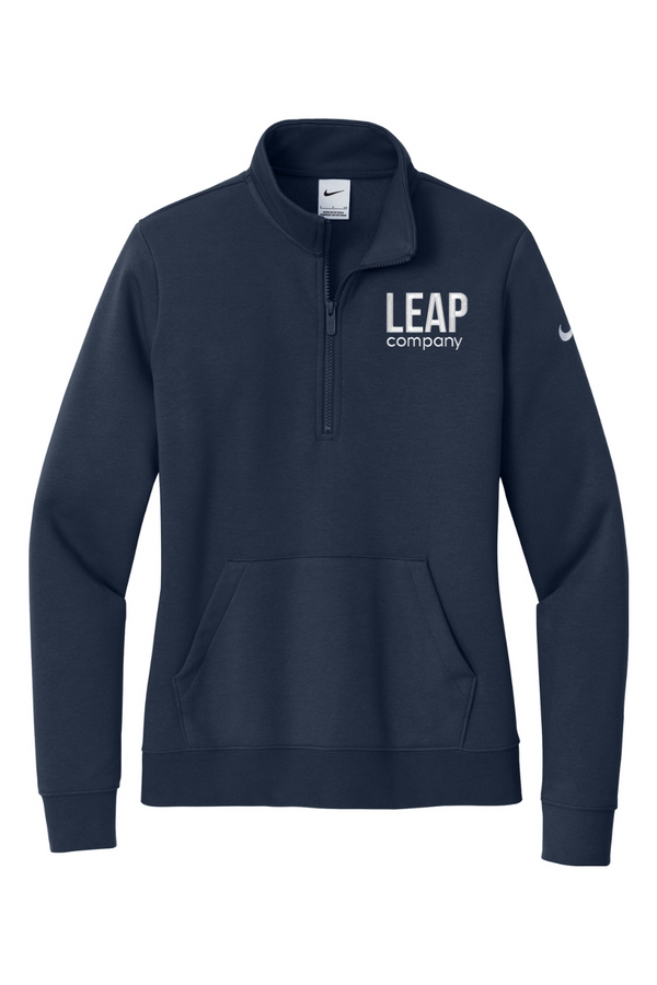 Leap: Nike LADIES Fleece 1/2-Zip (Embroidered)