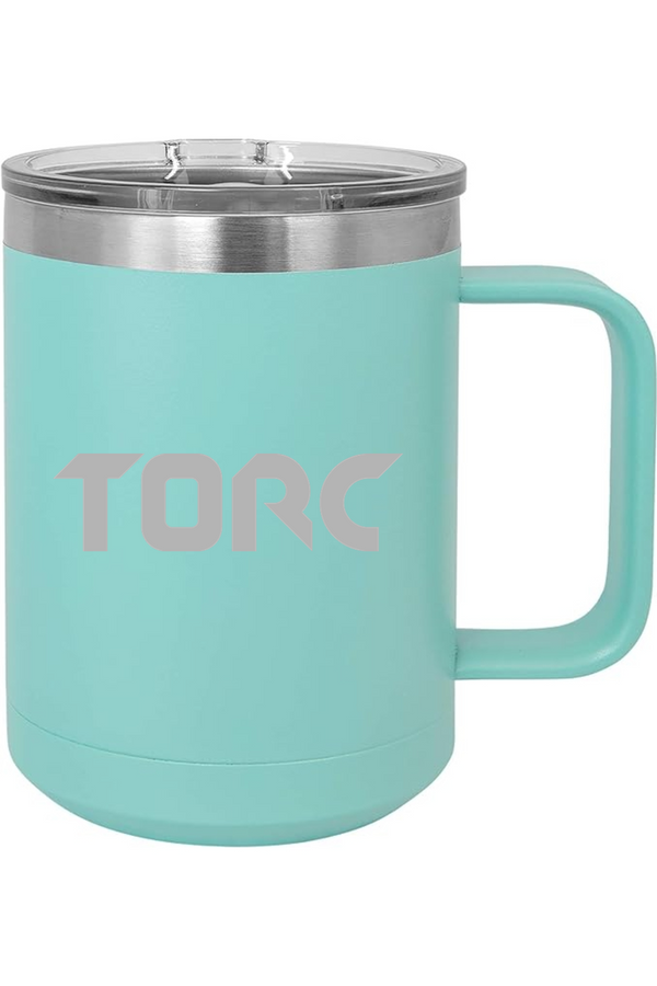 Torc: 15oz Insulated Coffee Mug with Slider Lid (Engraved)