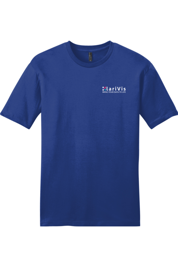 KlariVis: ADULT SoftSpun Tee (with Sleeve Logo)