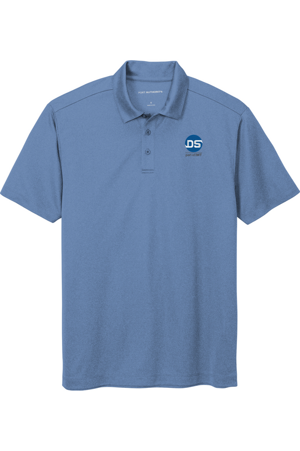 DS/IWT: ADULT Heathered Performance Polo (Embroidered)