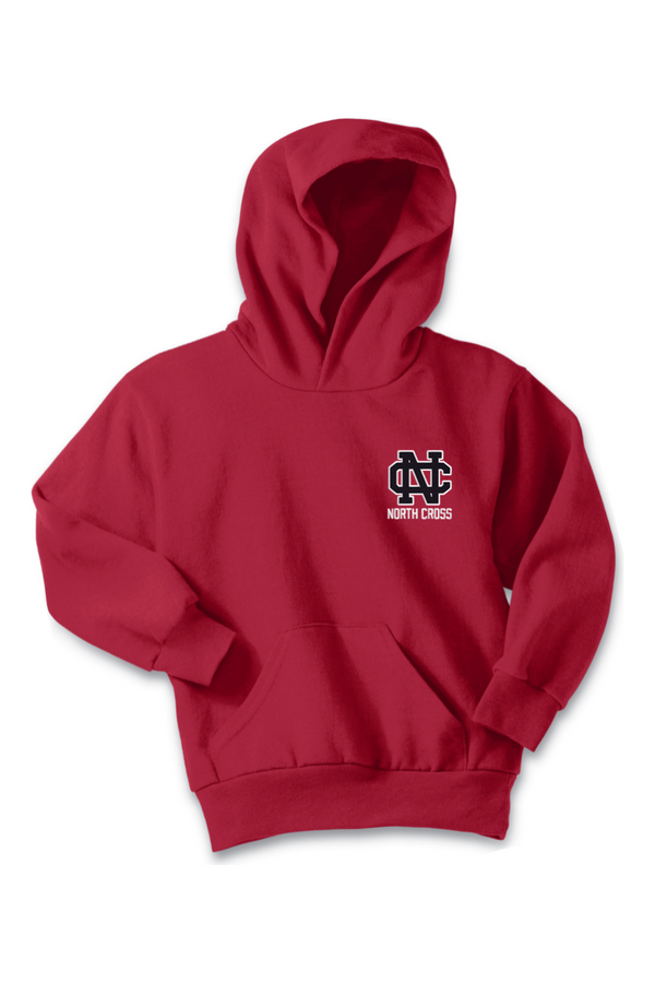North Cross: YOUTH Fleece Pullover Hooded Sweatshirt