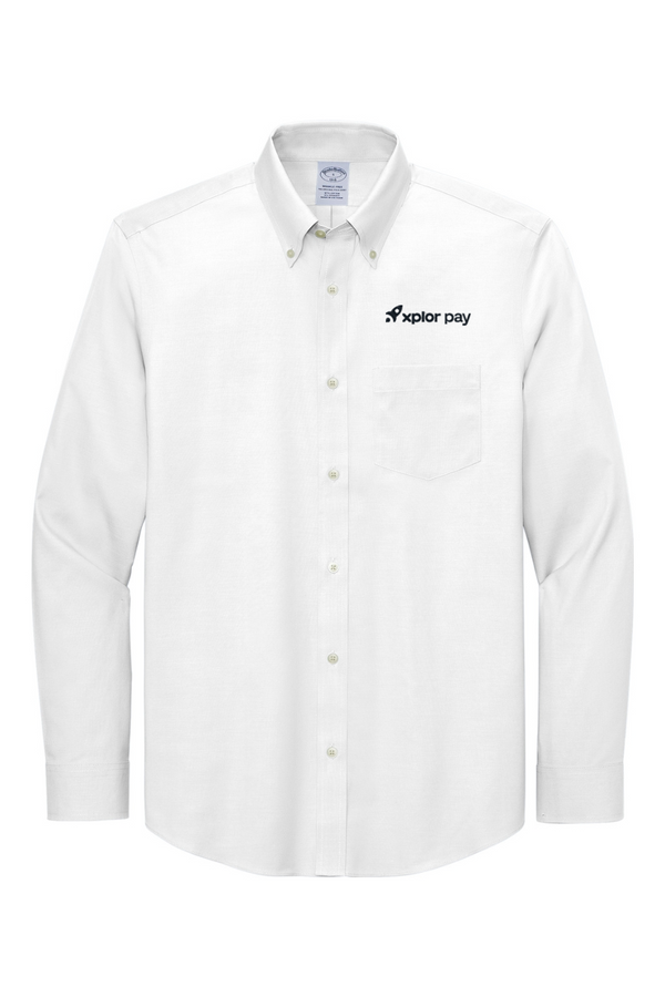 Xplor Pay: Brooks Brothers ADULT Wrinkle-Free Stretch Pinpoint Shirt (Embroidered)