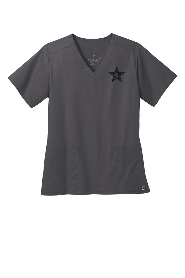 RAH: Wink Women’s WorkFlex V-Neck Top (Embroidered)