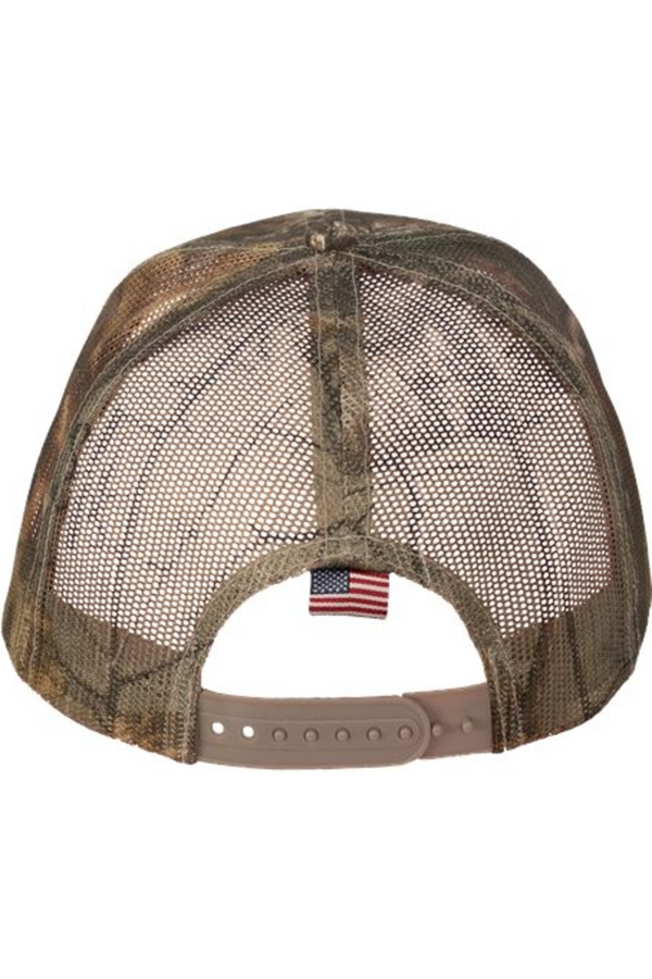 Torc Vet: Camo Woven USA Flag Mesh Cap (Embroidered)