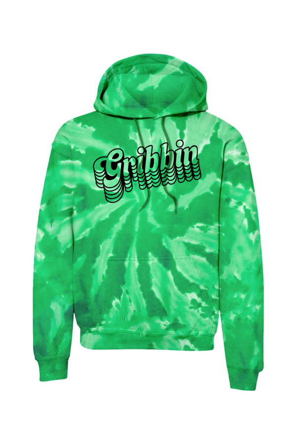 Gribbin: ADULT Tie-Dye Pullover Hooded Sweatshirt (Printed)