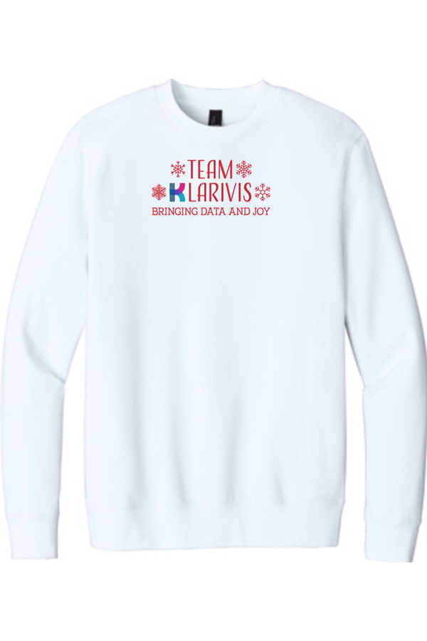KlariVis Holiday: ADULT SoftSpun Fleece Crewneck Sweatshirt (Embroidered)