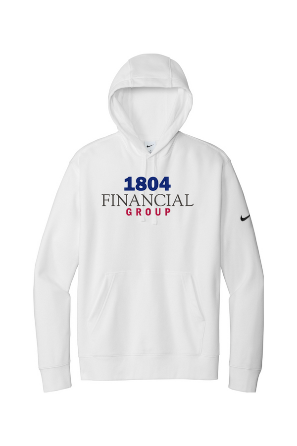 1804: Nike Club Fleece Sleeve Swoosh Pullover Hoodie