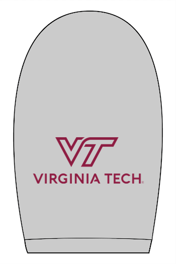 VTTI Chevron with VT Sleeve Logo: ADULT Ringspun Jersey Tee (Printed)