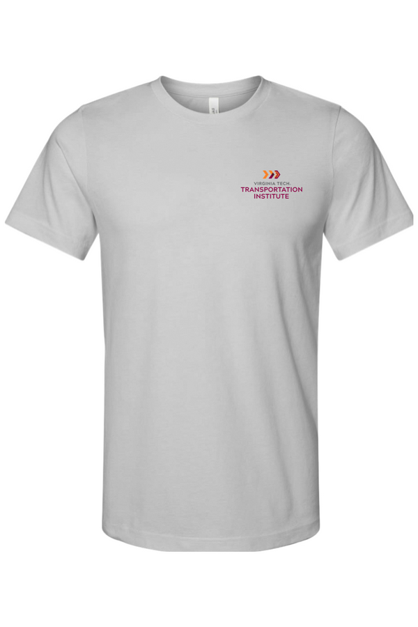 VTTI Chevron with VT Sleeve Logo: ADULT Ringspun Jersey Tee (Printed)