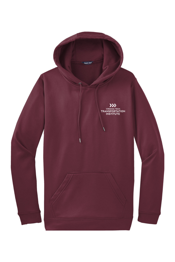 VTTI Chevron with VT Sleeve Logo: ADULT Sport-Wick Fleece Hooded Pullover (Embroidered)
