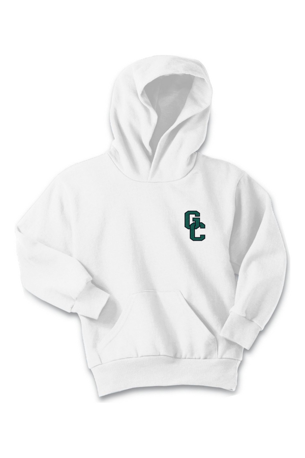 Glen Cove: YOUTH Fleece Pullover Hooded Sweatshirt (Embroidered)