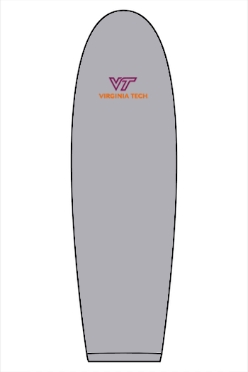 VTTI Chevron with VT Sleeve Logo: ADULT Fleece Pullover Hooded Sweatshirt (Embroidered)