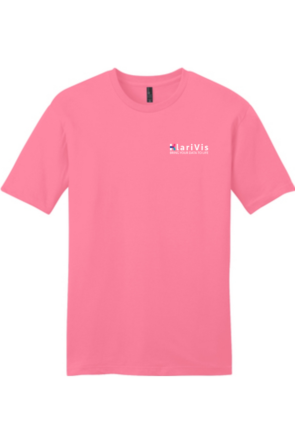 KlariVis: ADULT SoftSpun Tee (with Sleeve Logo)