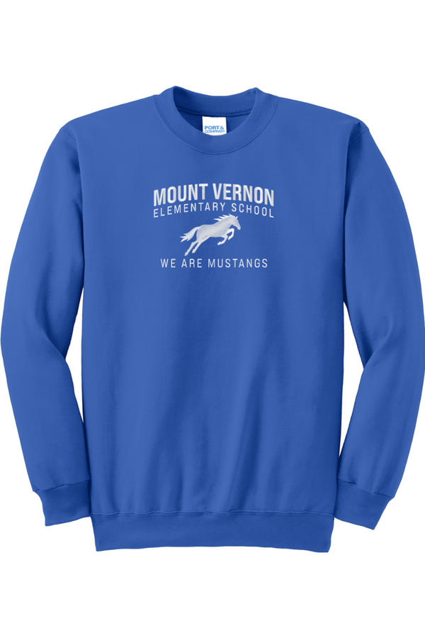 MVES: ADULT Crewneck Sweatshirt (8" Wide Embroidery)