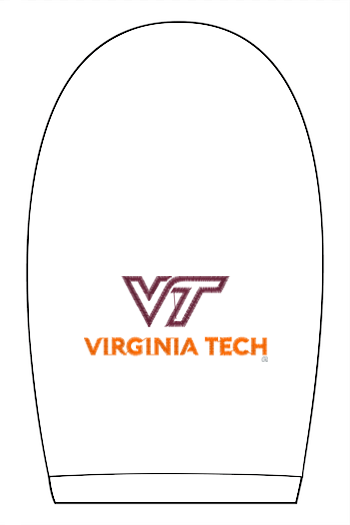 VTTI Chevron with VT Sleeve Logo: ADULT Comfort Colors Ringspun Pocket Tee (Embroidered)