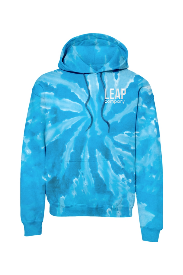 Leap: ADULT Tie-Dye Pullover Hooded Sweatshirt (Embroidered)