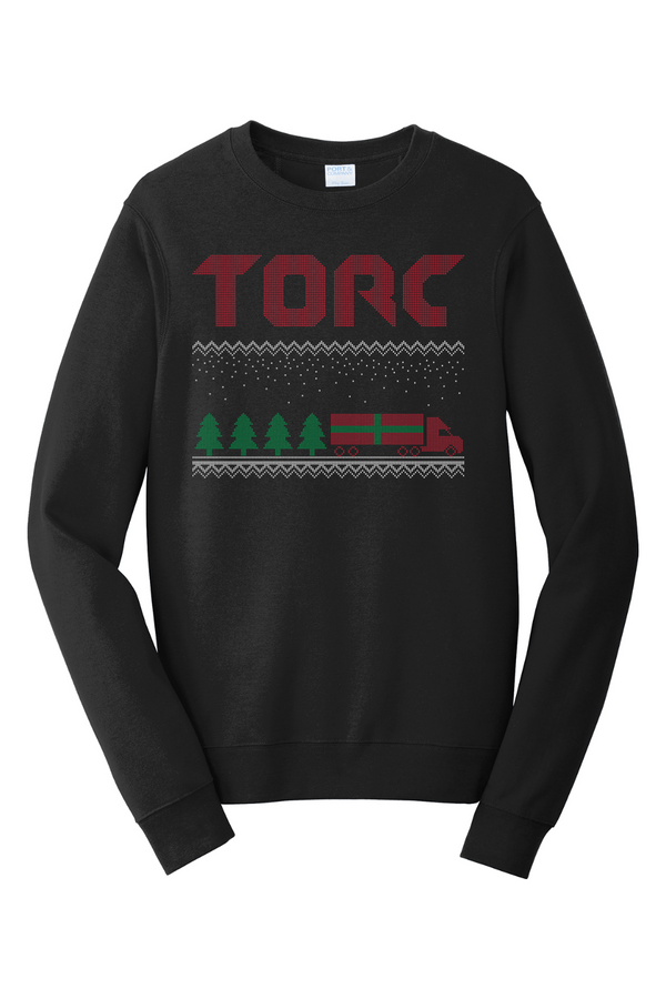 Torc Holiday: ADULT Ringspun Fleece Crewneck Sweatshirt (Printed)
