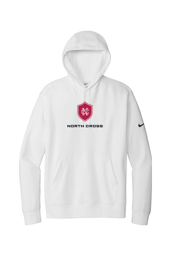 North Cross: Nike ADULT Club Fleece Pullover Hoodie (FullFront Embroidery)