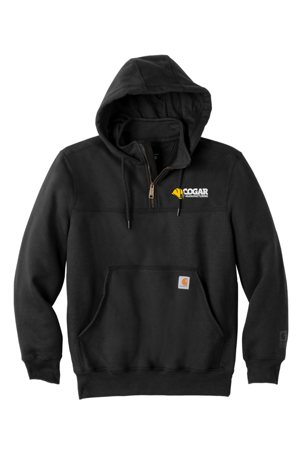Cogar: Carhartt Rain Defender Paxton Heavyweight Hooded Zip Mock Sweatshirt (Embroidered)