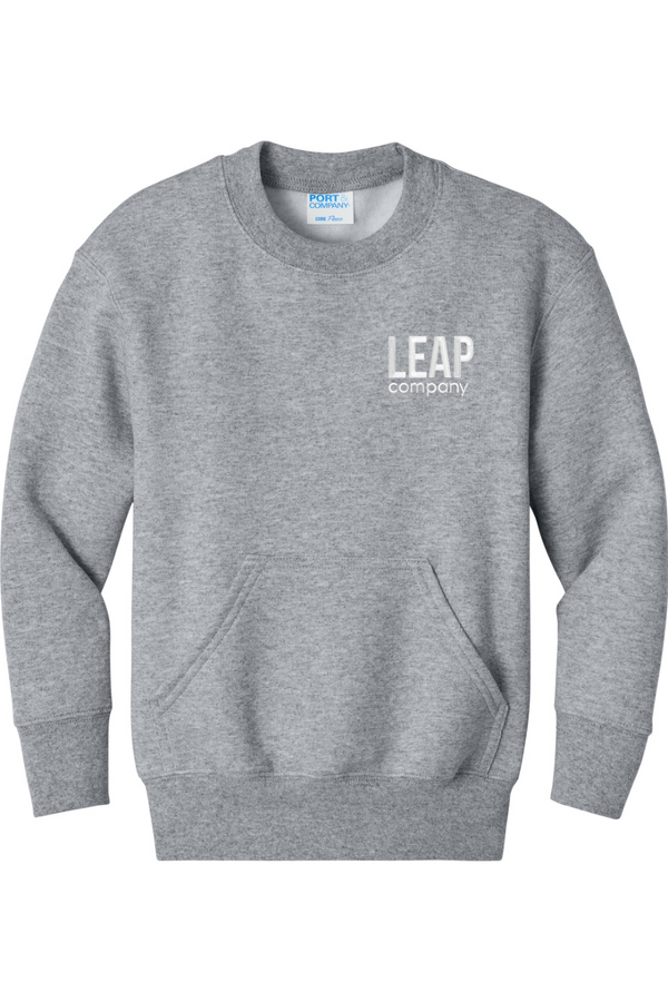 Leap: YOUTH Classic Crewneck Pocket Sweatshirt (Embroidered)
