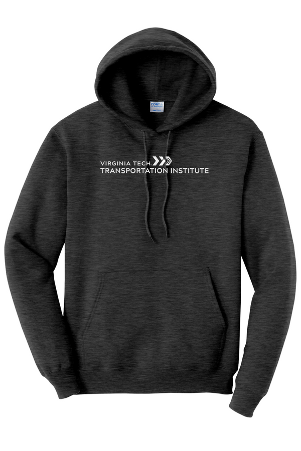VTTI Chevron with VT Sleeve Logo: ADULT Heavy Hooded Sweatshirt (FullFront Embroidery)